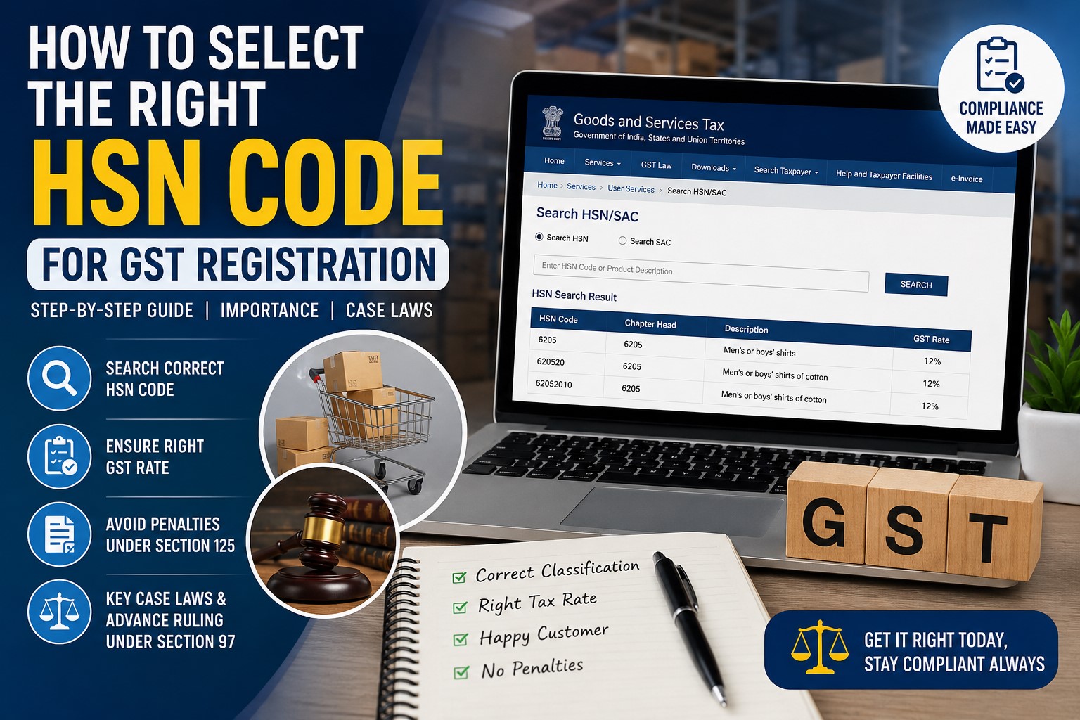 How to Select the Right HSN Code for GST Registration | 2026 Guide - My Tax  Expert